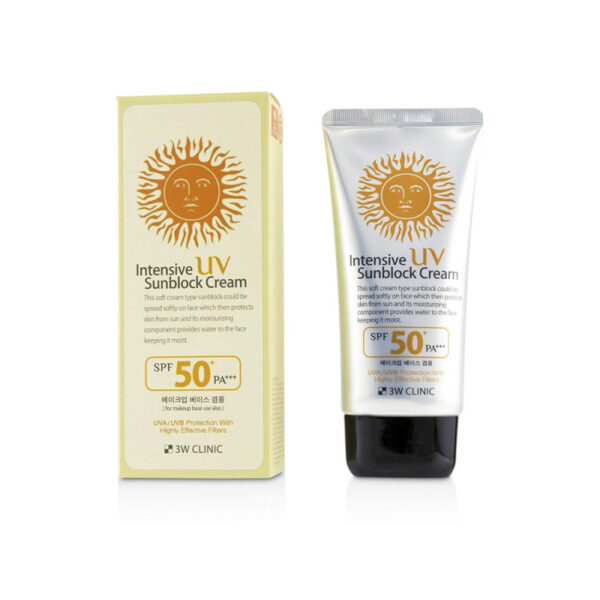 3W Clinic Intensive UV Sunblock Cream SPF50 PA+++ 70ml - Image 2
