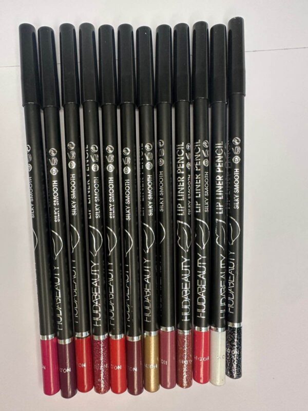 Authentic HudaBeauty Eyeliner Lipliner pencil 12pcs Set Silky Smooth Long Lasting Waterproof