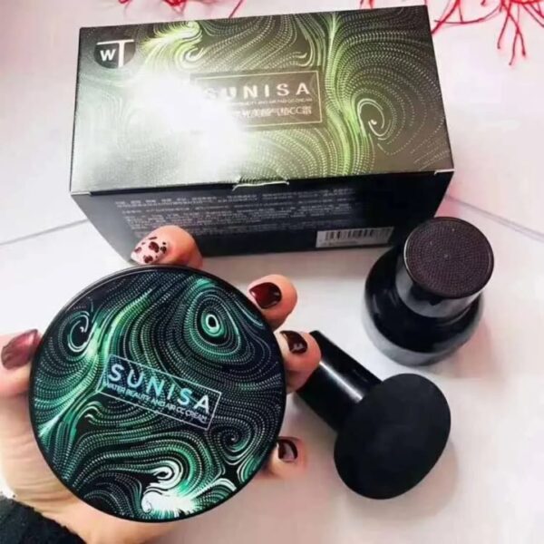 SUNISA New Mushroom Head Waterproof Make up Air Cushion Moisturizing Foundation Air-permeable Natural Brightening Makeup BB Cream - Image 4