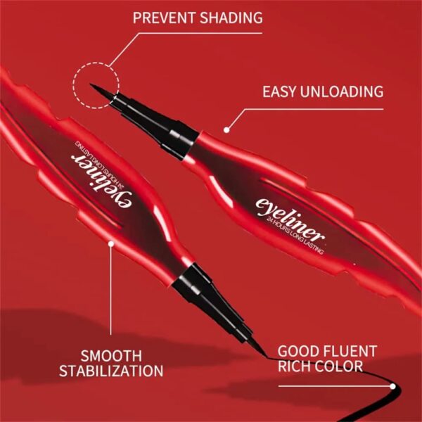 Simi,Abz, Waterproof 24 Hours Long Lasting Feather Eyeliner, Black, 2 ml - Image 2