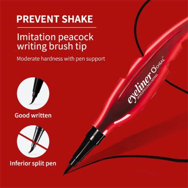Simi,Abz, Waterproof 24 Hours Long Lasting Feather Eyeliner, Black, 2 ml - Image 4