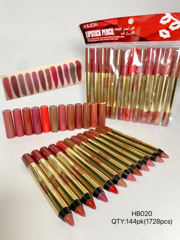 12pcs Authentic Huda Beauty Pencil Lipstick Set