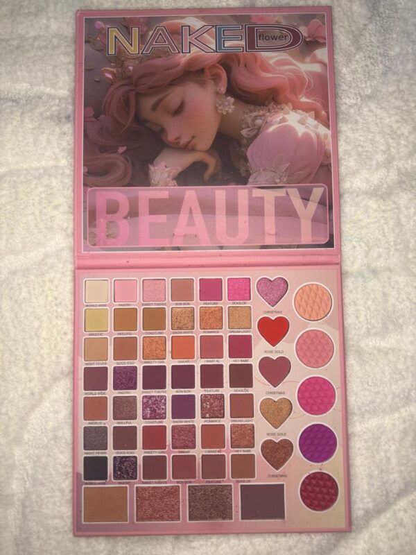 56 Color Naked Flower Beauty Eyeshadow Palette - Image 3